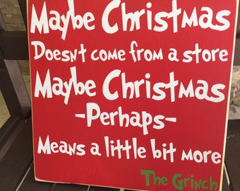 The grinch quote | Etsy