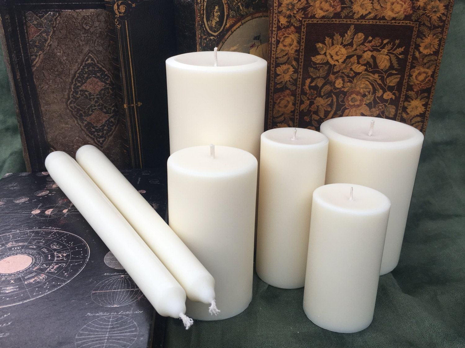 3 x 4.5 inch Pure Soy Wax Pillar Candle by FromAFable on Etsy