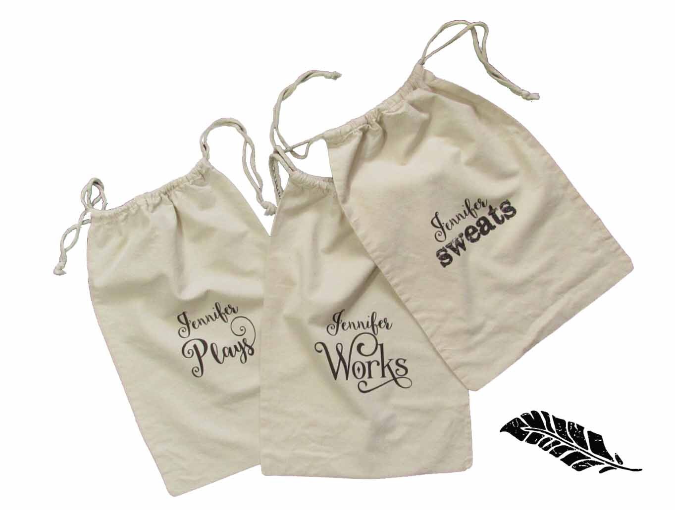 Personalized Shoe bags gifts for her shoe travel bags set