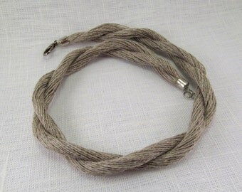 Linen Thread Natural linen twine with clasp