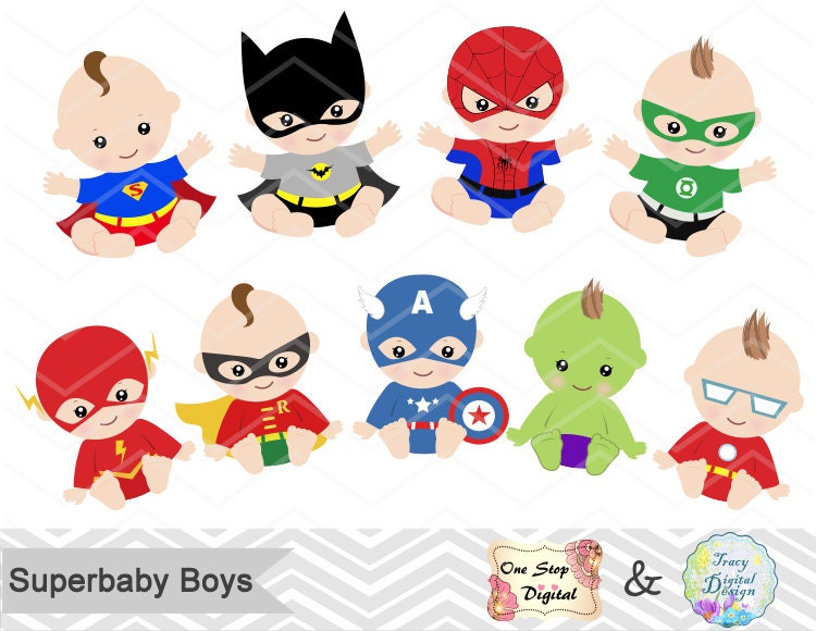 free baby superhero clipart - photo #48