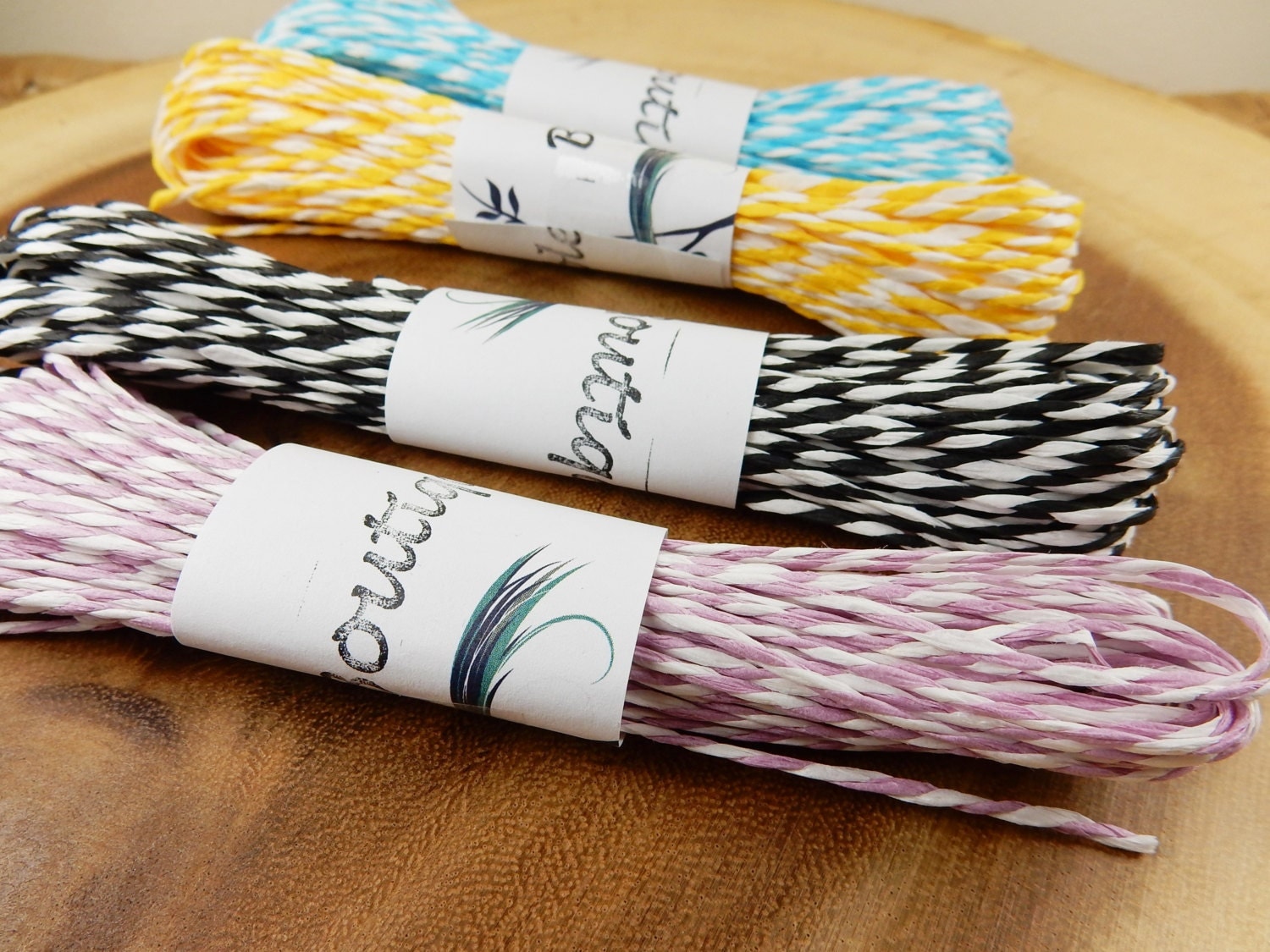 Raffia Ribbon, Gift Wrapping, Raffia String, 2 Tone Twine, Wedding