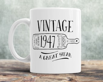 70th Birthday, 1947 Birthday, 70th Birthday Gift, 70th Birthday Idea, Vintage, 1947, Happy Birthday, 70th Birthday Present for 70 year old!