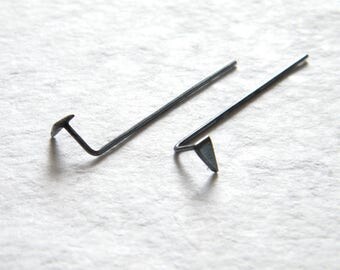Minimalist ear jackets, Silver ear jackets, Minimalist earrings.