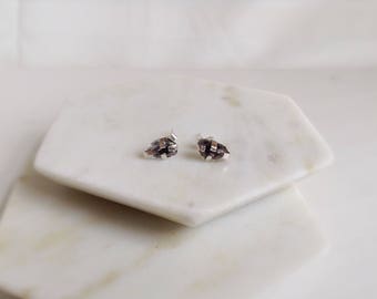 Black Herkimer Diamond Studs. Diamond Studs. Alternative Diamonds. Energy Gemstone Stud earrings. Diamond Stud Earrings. Black Diamond stud