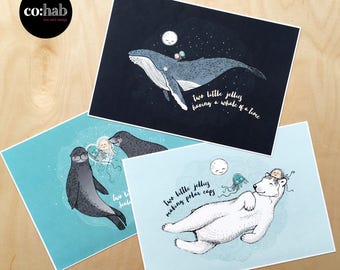 Little Jellies Series Print - Small (Unframed)