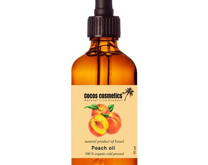 Peach kernel oil - Pure 100% Unrefined and Undiluted cold pressed oil best for eyes care, nail care and all body