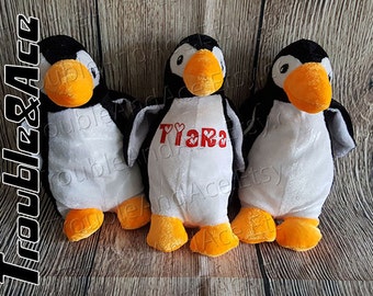 personalized stuffed penguin