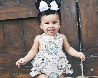 Disney Princesses baby romper. Bubble romper.