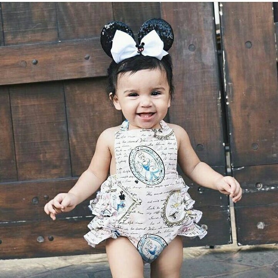 Disney Princesses baby romper. Bubble romper.