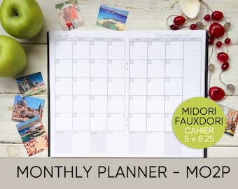 Planner dashboard Insert for Midori Travelers Notebook TN
