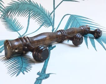 Coat Rack. French Coat Hanger. Wall Hooks. Vintage Coat Hook. Hat Rack. Faux Bamboo. Wood Coat Rack. Country Decor. Porte manteau. Patère