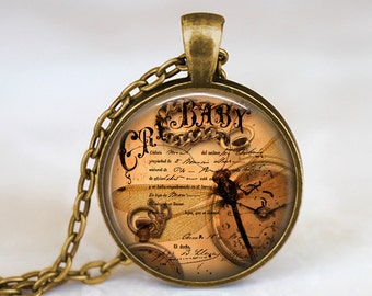 Dragonfly Cry Baby - Steampunk Handmade Pendant Necklace
