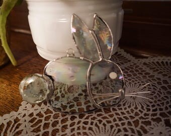 Stained Glass Rabbit Suncatchers