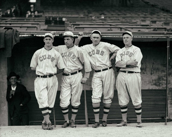 Chicago Cubs vintage photo Wrigley Field old Chicago Cubs