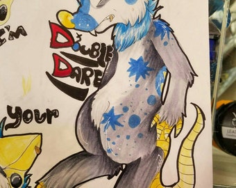 Custom Traditional Full Body Fursuit Badge