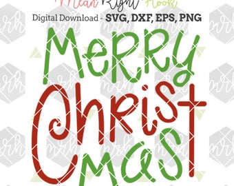 Merry Christmas SVG, Holiday svg, Christ svg, christmas shirt svg, INSTANT DOWNLOAD vector files for cutting machines - svg, png, dxf, eps