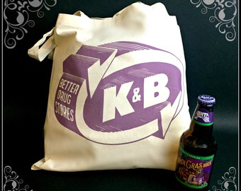 Heavy Duty Canvas Katz and Bestoff K&B Shopping Bag , Metairie, Louisiana, NOLA