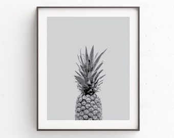 Kitchen Wall Art | Wall Print Pineapple | Tropical Fruit Decor