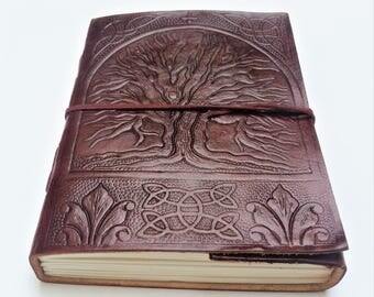 Tree of Life Leather journal, Journal, Leather Journal, Notebook, Diary, Sketchbook, diary.