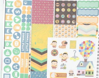 Wilderness Explorers HORIZONTAL Sampler Kit-ECLP Planner Stickers (NF195) High Gloss, Semi-Gloss, Ma