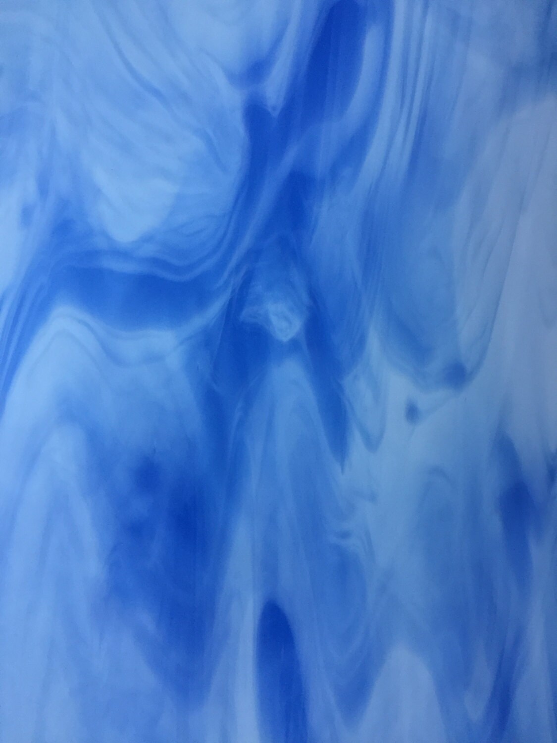 Stained Glass Sheet Blue Clouds Wispy Spectrum MOSAIC