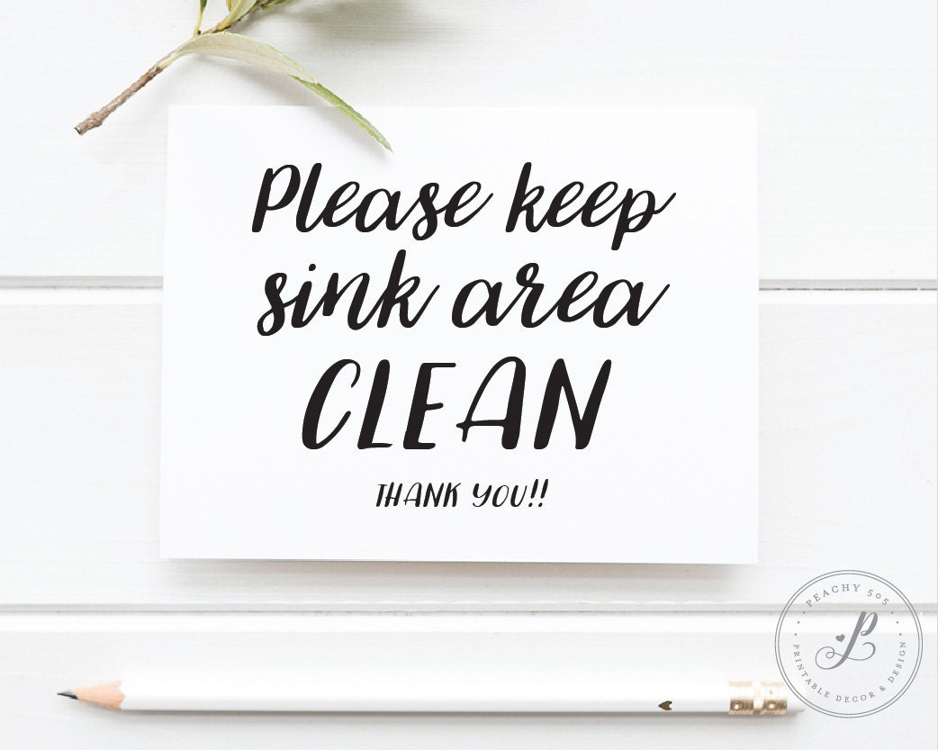keep kitchen sink clean