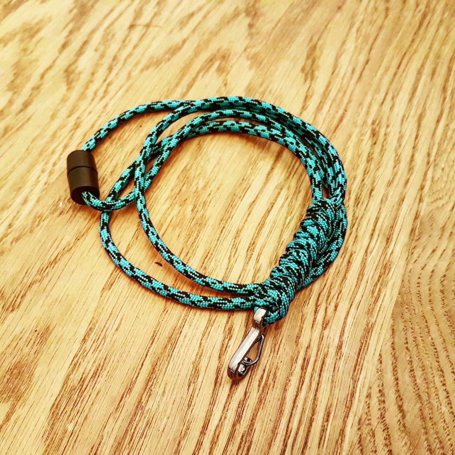 Custom Paracord Lanyard Snake Knot PGUK Metal Carabiner
