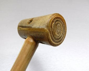 9oz Rawhide Mallet #3 Hammer Stamping Leather-Work Jewelry 1-3/4" Dia. Garland (11E)