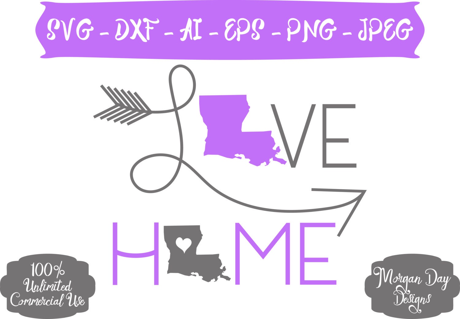 Louisiana Home SVG Louisiana SVG Louisiana Love SVG