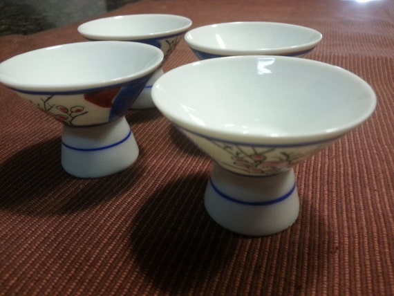 Items Similar To Set Of Four Porcelaine Japanese Soy Sauce Dishes