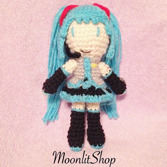 Vocaloid Inspired Crochet Hatsune Miku by MoonlitShopPatterns
