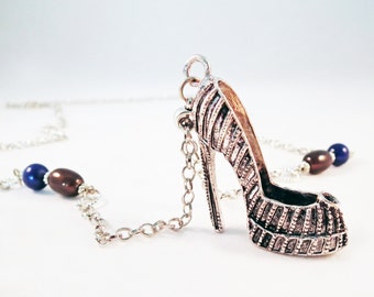 Long necklaces stiletto Fashion Jimmy Choo & Louboutin 3 colors available / Necklace Stiletto High Heel for 3 colours available