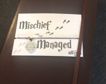 Harry Potter Gift Mischief Managed Bracelet