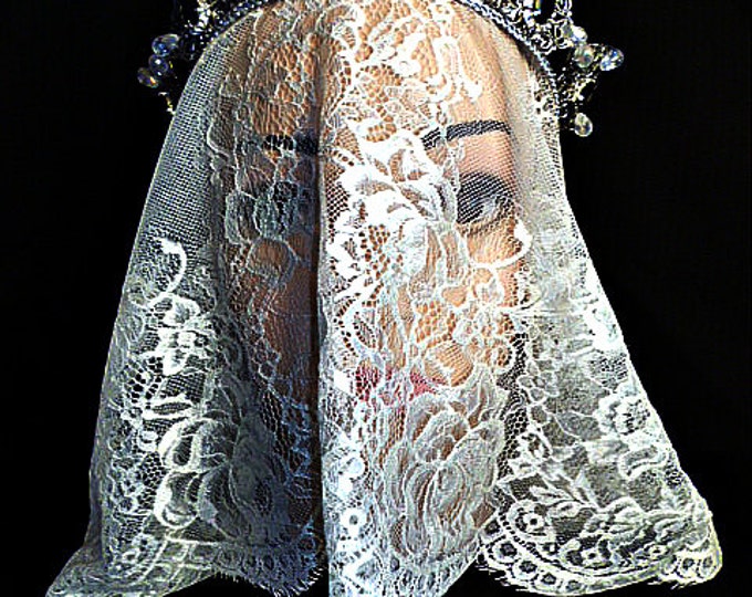 Silver Black Wedding Crown Tiara crystal Headband Headdress Headpiece Replica prom bridesmaid circlet swarovski Gothic tiara gift Baroque