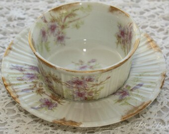 Limoges, France: Ramekin with small plate