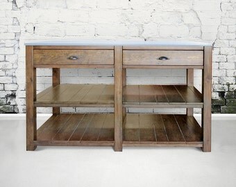 Kitchen Island, Table, Reclaimed Wood, Handmade, Rustic