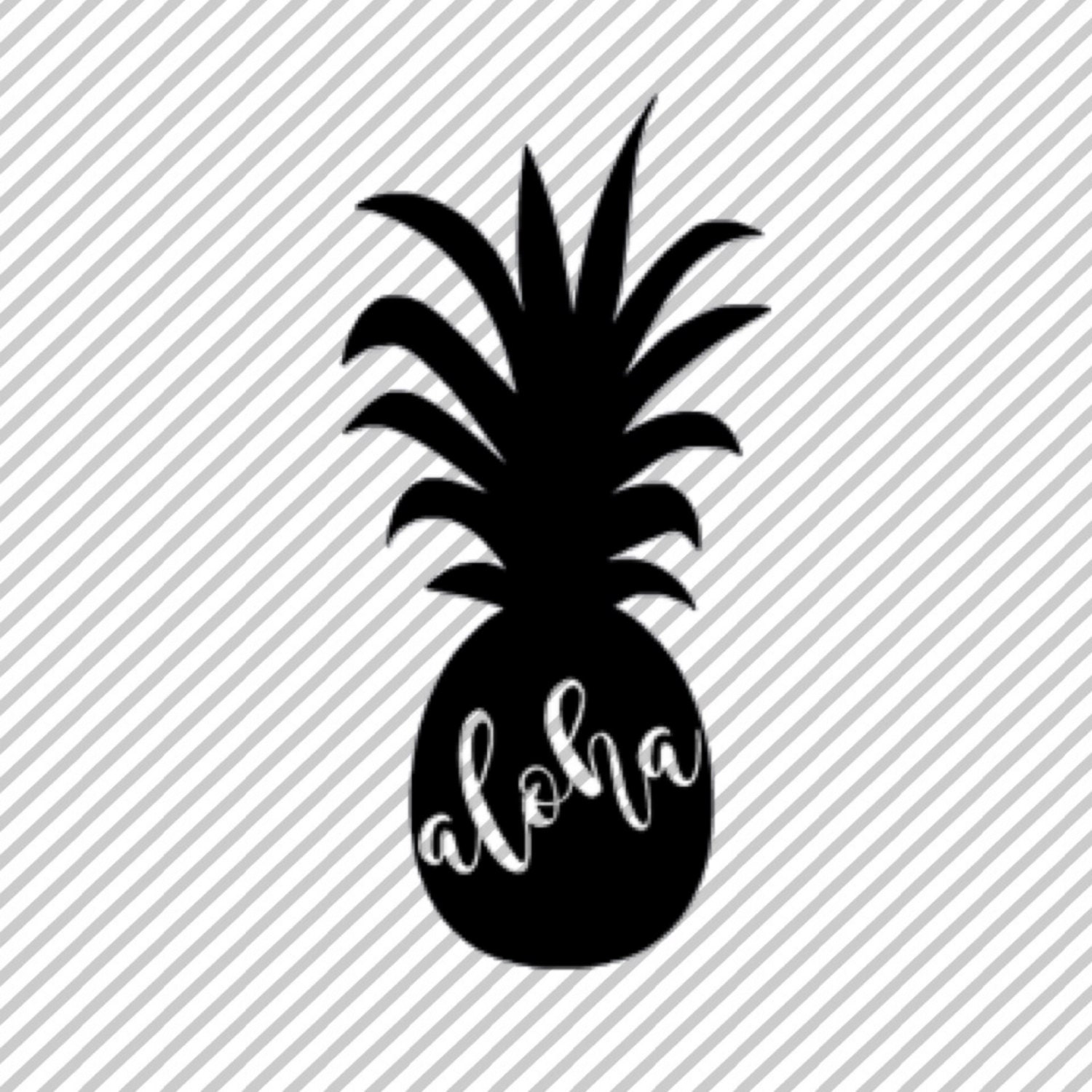 Pineapple Sticker ~ Hawaii Sticker ~ Pineapple Sticker ~ Hawaii Decal ~ Aloha Pineapple Decal 2260