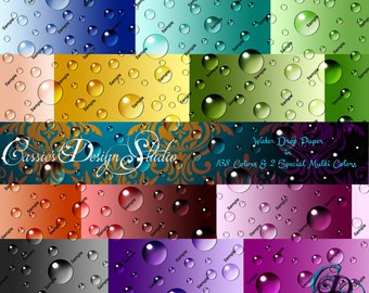 Water Drop Digital Paper Collection