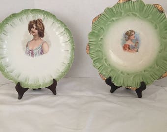 Antique plate, Portrait Plate, Sevres Plate