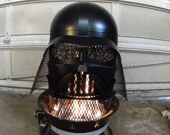 Darth Vader Fire Pit Star Wars inspired wood burning portable