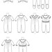 Sewing Pattern for Toddlers'/Children's Top, Jumpsuits and Footed Pants, Butterick Pattern 6276, Toddlers Pajama Top Bottom, Footed PJs