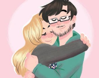 Custom Couple Portrait Commissions