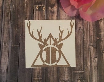 Deathly Hallows Decal | Patronus Decal | Harry Potter Decal | Expecto Patronum Decal