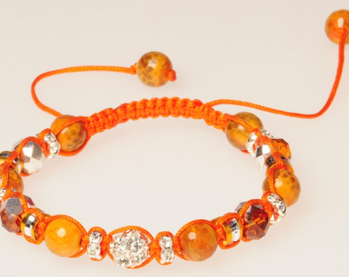 Orange agate bracelet talisman amulet amulet bracelet female Orange gift Christmas New Year's Valentine's Day stylish gift woman