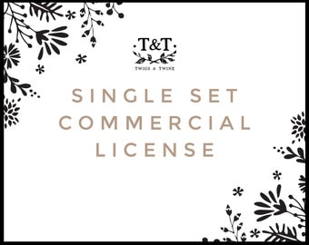 Commercial License - For One Clip Art Set