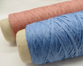 Linen Paper Yarn 2mm / Textile Art Material / Modern Fiber Art / Knitting / Crochet / Yarn for Weaving / Linen Yarn / Novelty Yarn Habu N67B
