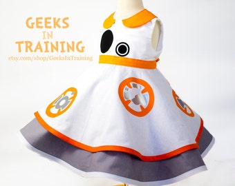 BB-8 Star Wars Inspired Baby / Toddler Cosplay Dapper Disneybound Dress