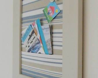Stripy pin board with pocket