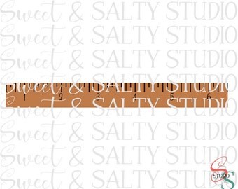 growth chart ruler template digital file (svg of template and pdf of instructions)